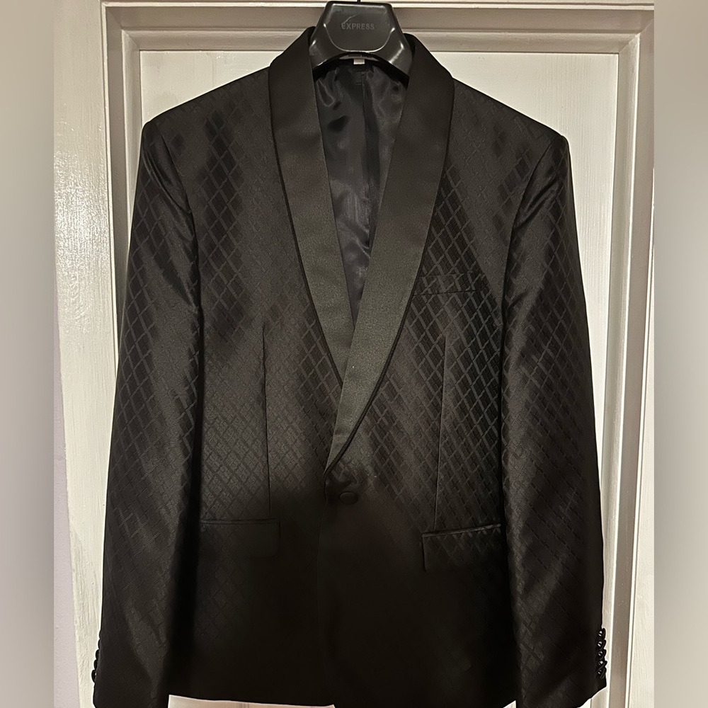 Express Edition Jacquard Tuxedo Blazzer